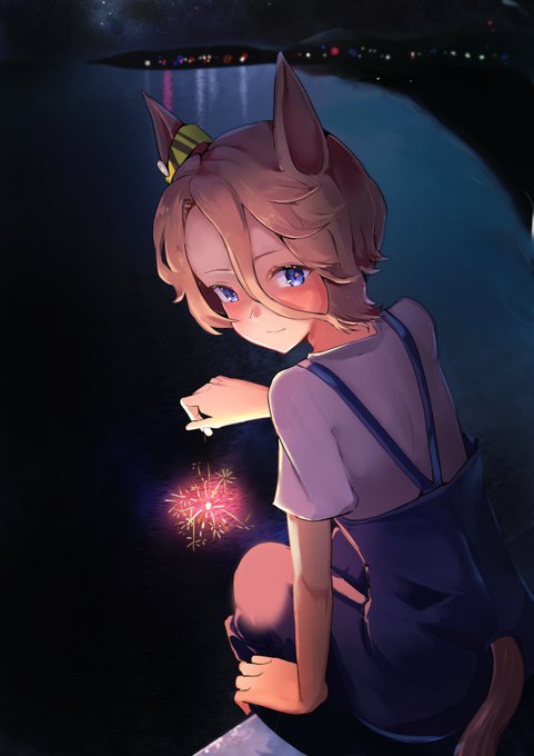 #ウマ娘
ナリタタイシン

来年も一緒に花火できるかなというと

バーカといわれる 