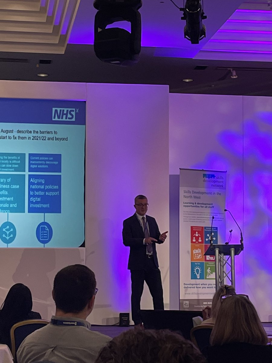 Great to hear from @DrGarethThomas @NHSX talking about #WGLL #nwconnect21