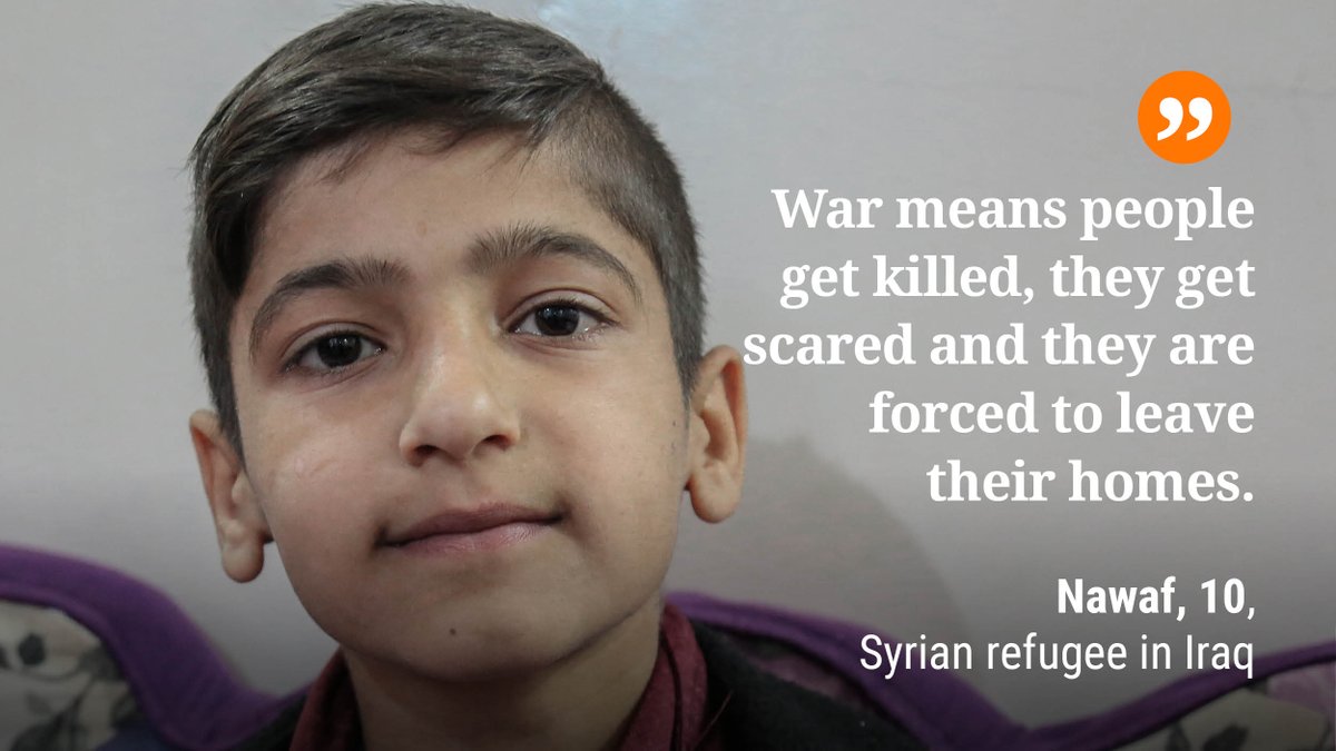 NRC_Norway's tweet photo. No child should know what #war really means. No child should experience this type of fear. But sadly there are millions of children like Nawaf who can tell you exactly what war means. #NotAnotherYear #Syria https://t.co/bsl7OQ55GQ