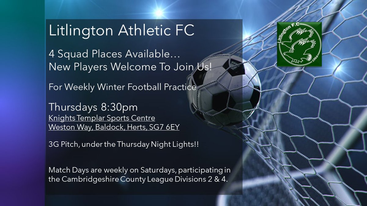 Looking for a Saturday Football Club?

New Players Welcome! 

Our squads still have room for 4 new players to complete.

Get involved… Good atmosphere, some decent football and a top social club! Win, win, win.

Come along or DM for more info!