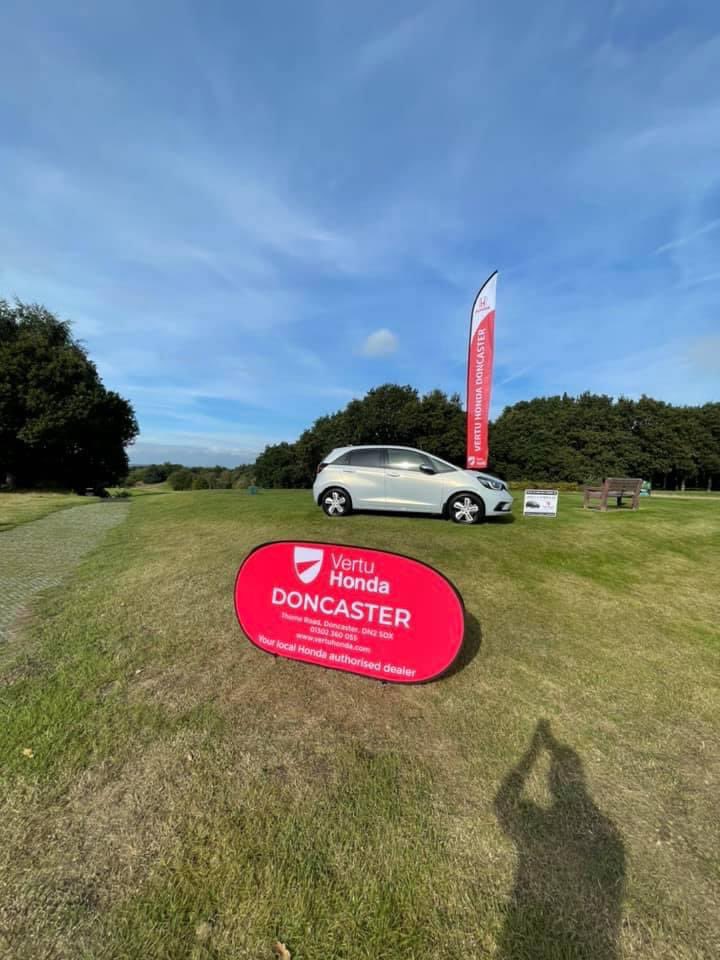 VertuHondaDon's tweet photo. Today Doncaster Honda are proud to be sponsoring the charity golf day for the riding for the disabled (RDA) for the second year running. Hole in one prize is a Honda jazz hybrid SR 🏌️🏌️🏌️⛳️⛳️⛳️happy golfing.@Vertuhonda @Honda_UK @vertumotorsCEO https://t.co/TkVGSipfml