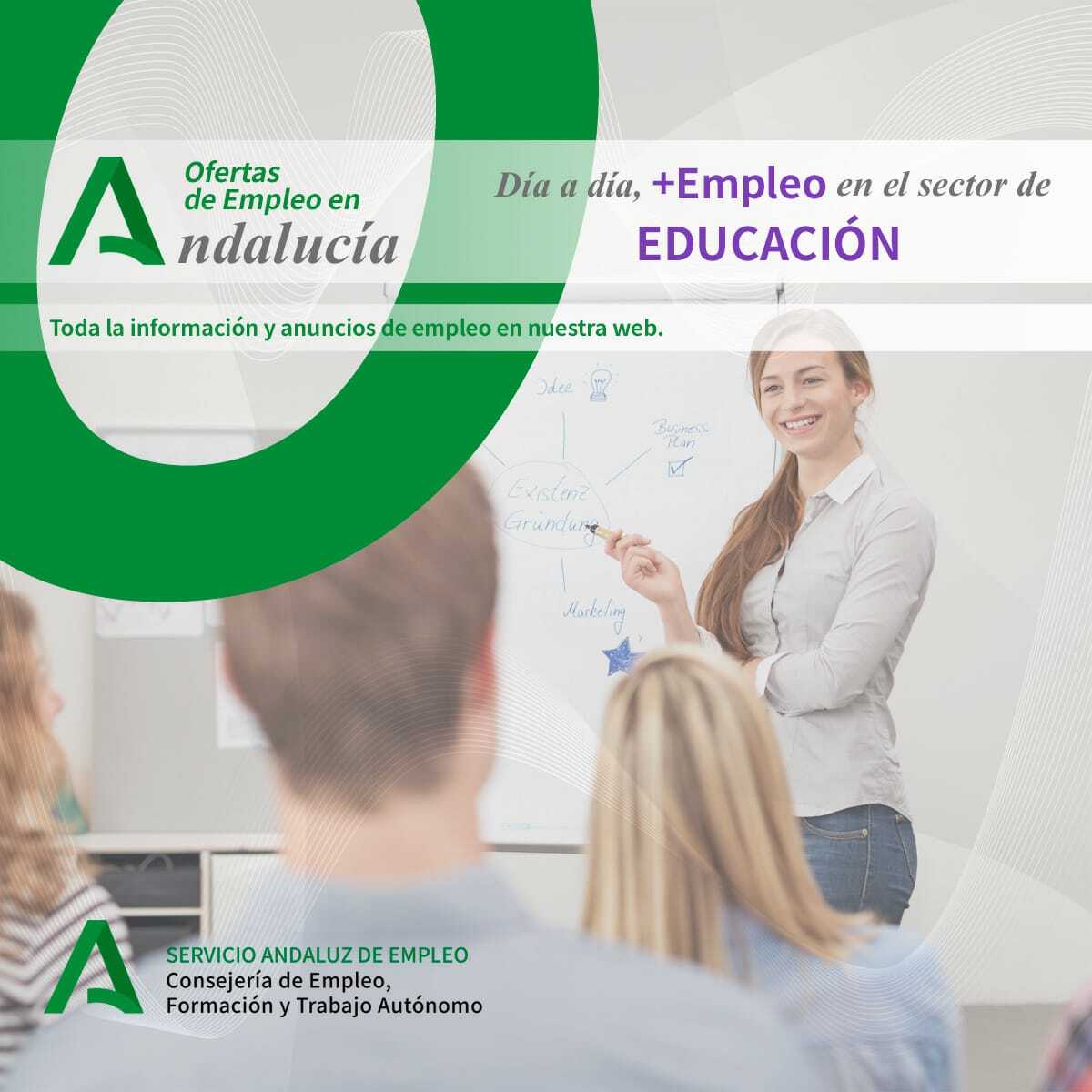 SAEmpleo's tweet photo. ¿Quieres conocer las ofertas relacionadas con el sector de la EDUCACIÓN 🧑‍🏫👨‍🏫👩‍🏫? Entra en nuestra página web y descúbrelas https://t.co/DVx674v65E #ofertas #empleo #GestionesSAE https://t.co/0Mv0HU3WTI