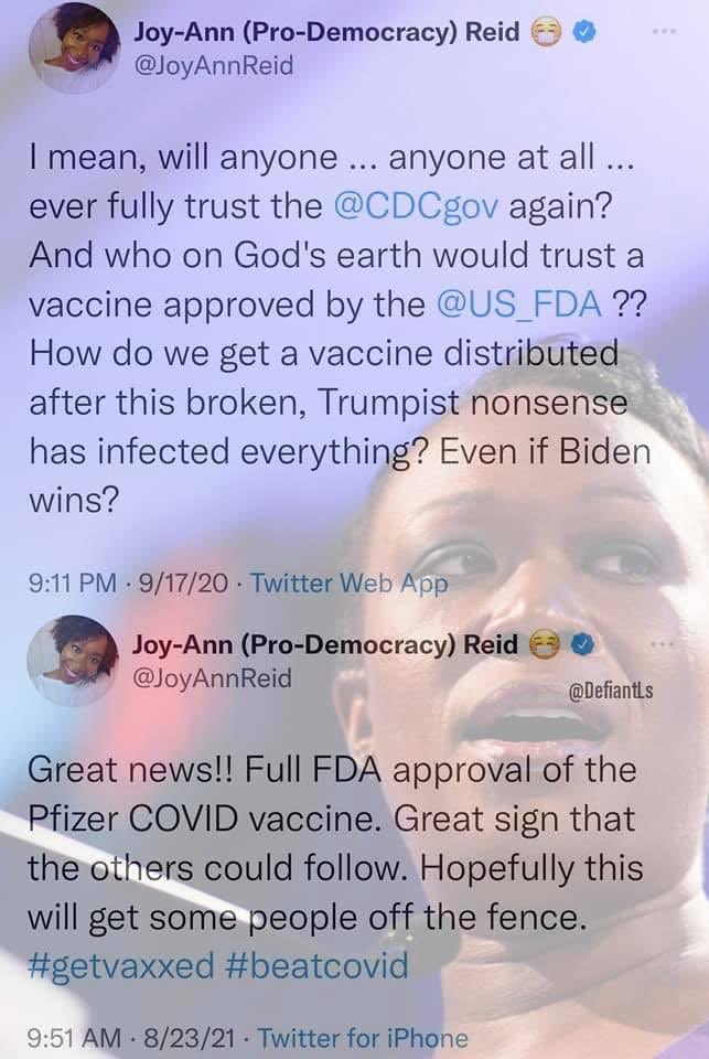 IlluminatiFan69's tweet photo. @JoyAnnReid Joy is pro hypocrisy https://t.co/jFgXnl4kow