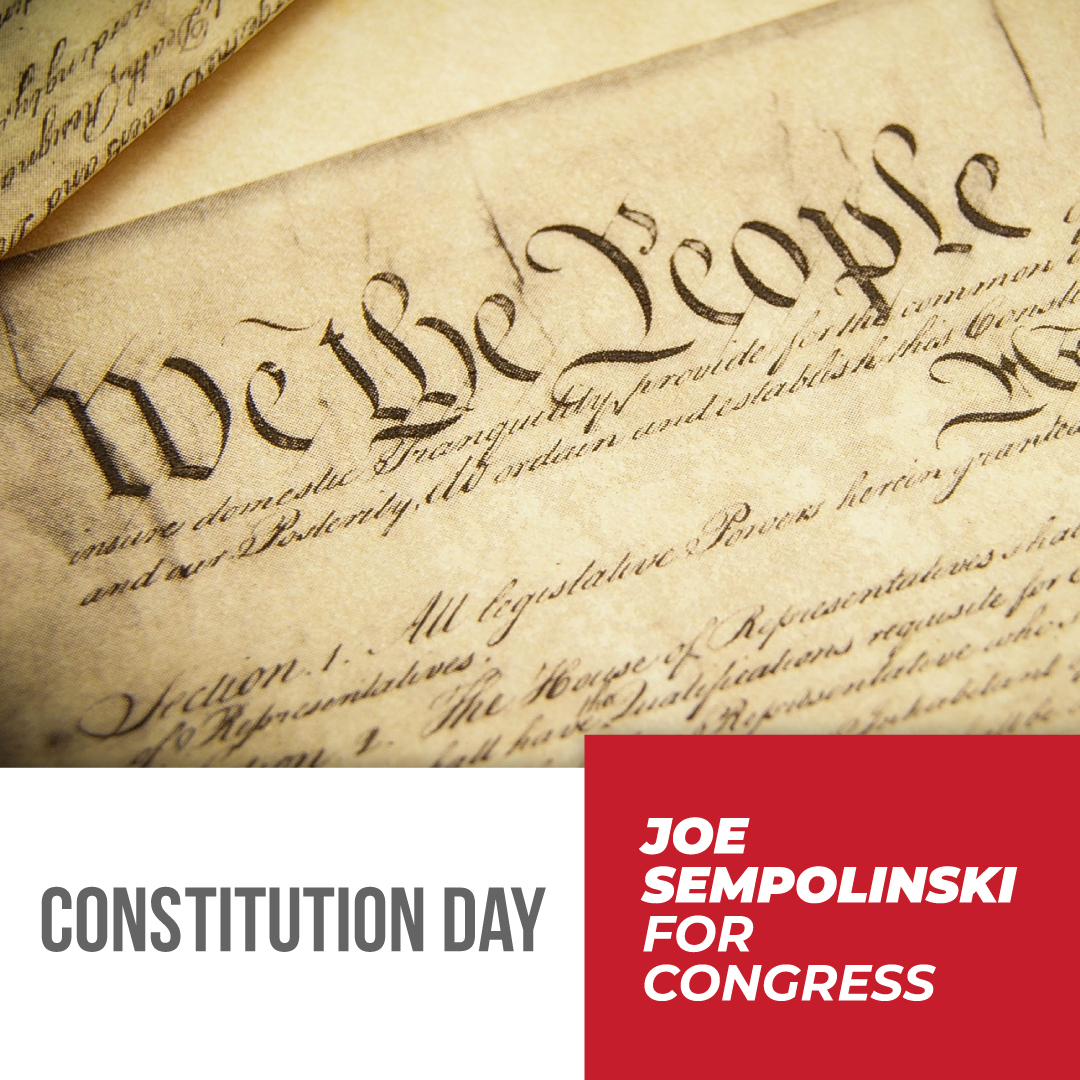 JoeSempo's tweet photo. On this day in history, the U.S. Constitution was signed. I always remain committed to standing for our constitutional rights with unwavering resolve. https://t.co/QKgR7AcRqs