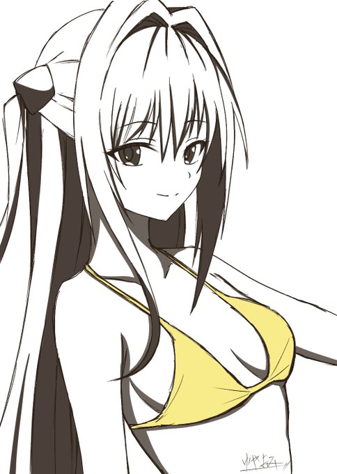 #金色の闇
#ToLOVEる  
ヤミちゃんを2日に一回ぐらい描いていきたい
九日目

水着ヤミちゃん 