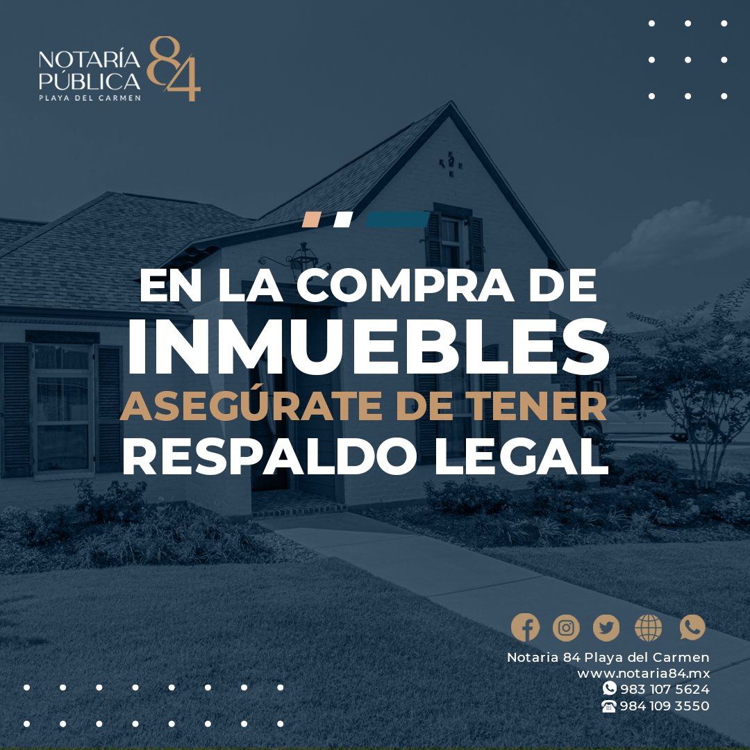 notaria84playa's tweet photo. 🖋 ¡Realiza tus escrituras con nosotros!
En la Notaria 84 nos importa la seguridad legal de tu patrimonio. 🔏
¡Contáctanos!
📲984 109 3550
.
.
#Notaria84 #PlayaDelCarmen #NotariaPlaya #ServiciosNotariales https://t.co/7iDMp70ose