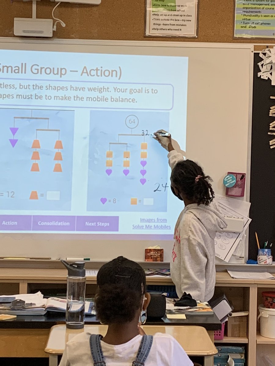 stjosephguelph's tweet photo. Math can happen in many different ways with different tools. Conversations with students allow for problem solving and understanding. #Songs #Manipulatives #TagAndTouch #OneToOne #Technology #MistakesAreHowWeLearn https://t.co/UwIEmkFbRK