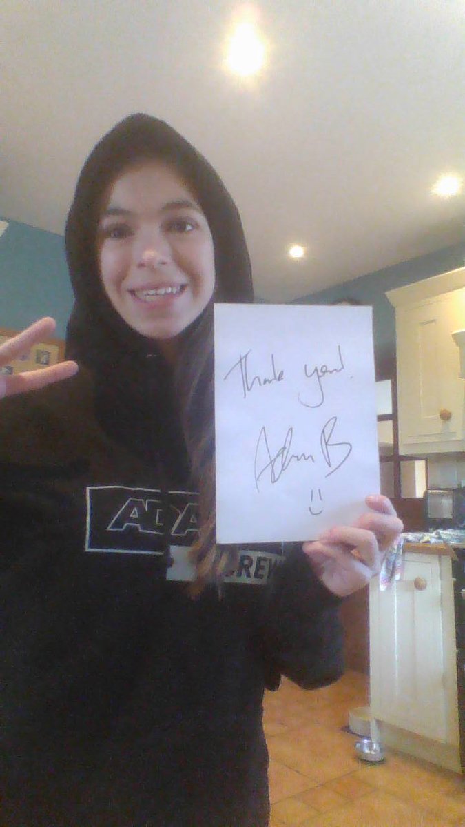 foster_bel's tweet photo. Oh my god I love this merch so much it is so comfy Ty @Adam_byt !! Love  you so much ❤️❤️❤️❤️ https://t.co/rszN23muwd