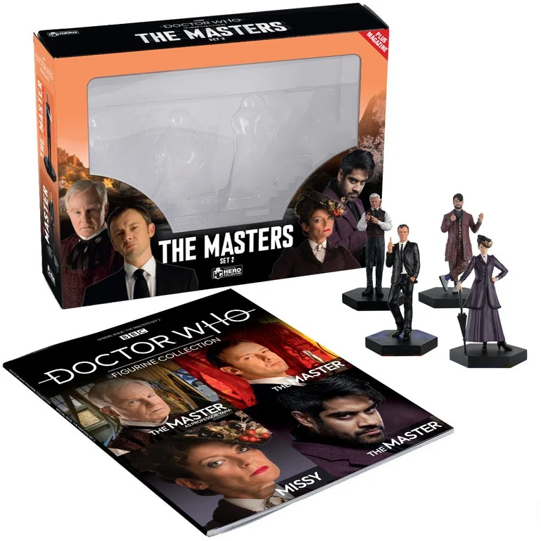 WhovianLife's tweet photo. COMPETITON TIME! Celebrating 50 years of The Master's first appearance in Doctor Who, I've teamed up with @HeroCollector_ to run a competition to win either The Classic Master's Set, or The Modern Master's Set! for your chance to win, all you have to do is like and RT! #DoctorWho https://t.co/qzUYfrZ2Km