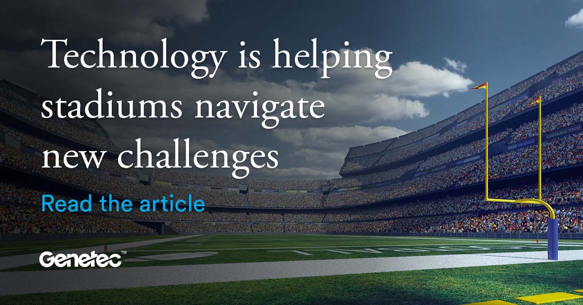 genetec's tweet photo. As college and pro football seasons kick off, stadiums are facing brand new challenges.

In this @SecInfoWatch article Rick Taylor, Genetec Director for Public Sector discusses how #technology is helping venues keep their crowds safe: https://t.co/1MbXLqNau1

#PublicSafety https://t.co/nYmIKD3p6N