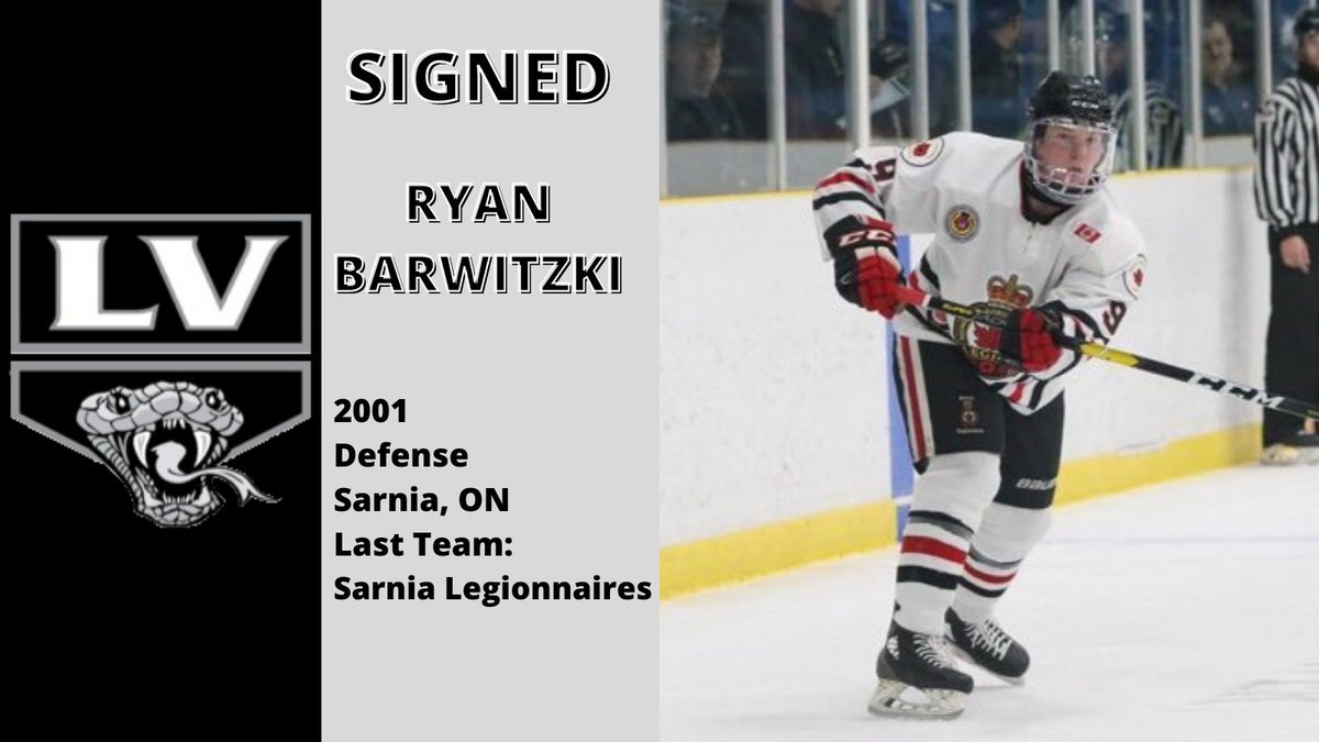 We have signed 20-year-old defenseman Ryan Barwitzki. Ryan was an opponent with the Sarnia Legionnaires back in the 2019-20 season where he took home the team's Coaches Award. Glad to have you on our side this year Ryan!