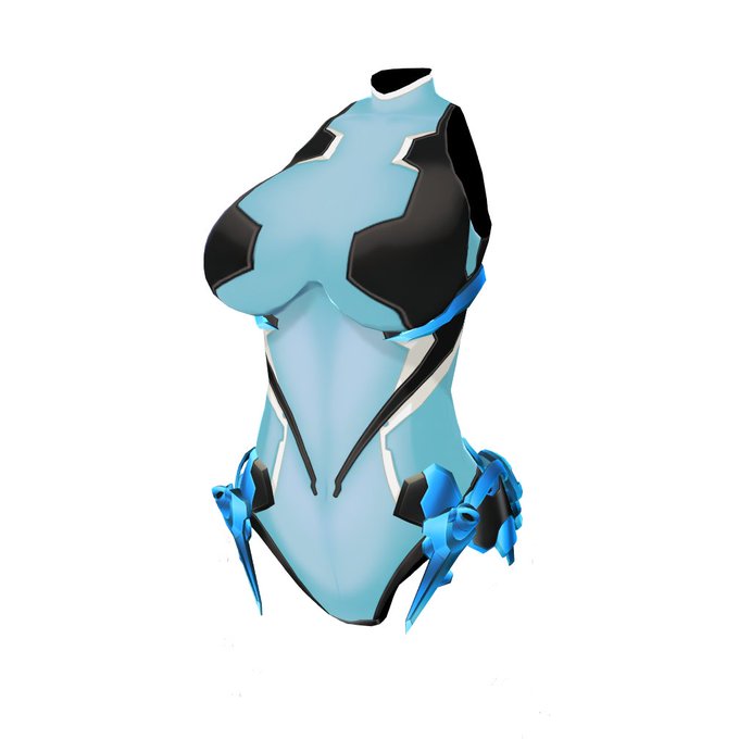 そういえば氷系の変身ヒロインてほとんど見たことないなーと思いながらばばっと調整してみた 