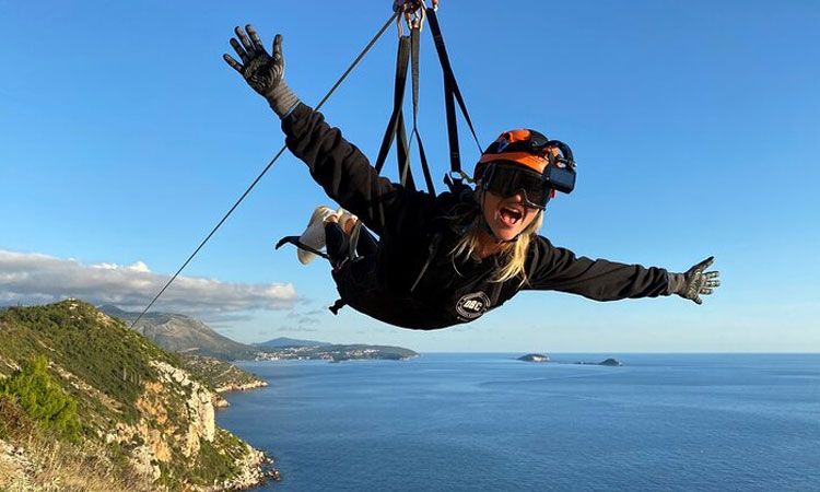 The Dubrovnik Times Video Du The Wire Zip Lining At 100km H In Dubrovnik And Yes We Did It T Co Xztldvzqgw