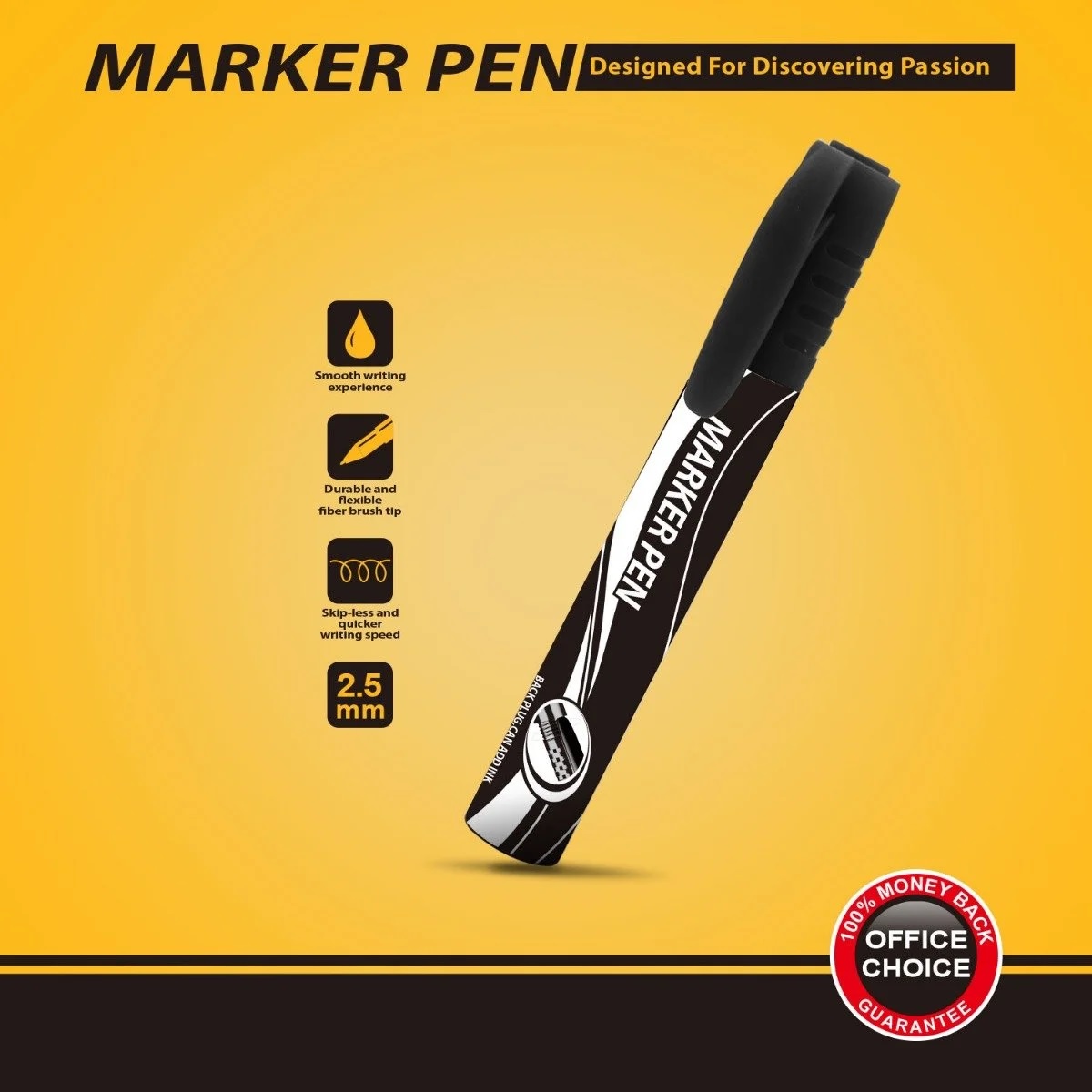 wbmworld's tweet photo. #WBMWorld Black Marker has a brilliant vivid color that helps you to write clear and smoothly on whiteboards, charts, papers, or any surface. Whether you need it for office, school, or college, it provides you unmatchable performance.
https://t.co/7Y2Kw11H93
#W_World #wworld https://t.co/jrfcIoEDAU