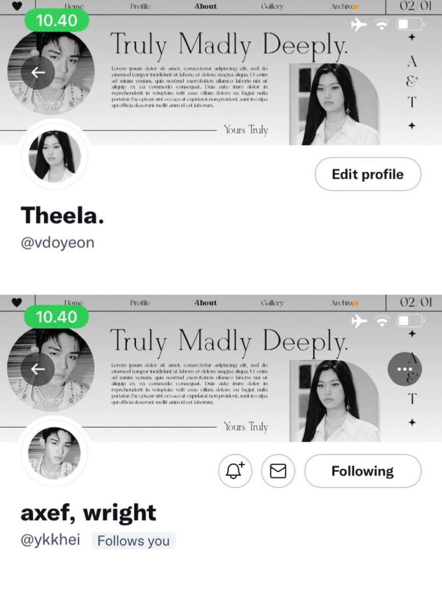 A and T stands for Axef and Theela :>