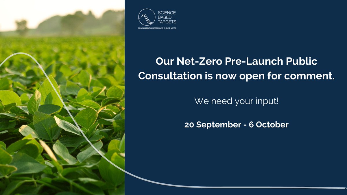 sciencetargets's tweet photo. Our #NetZero Public Consultation opens today! 🙌

We're in the process of developing a gold standard for net-zero, and now we want to hear from you. 

Find out more: https://t.co/1oe4UlWMc9 https://t.co/lkMnKGm3zD