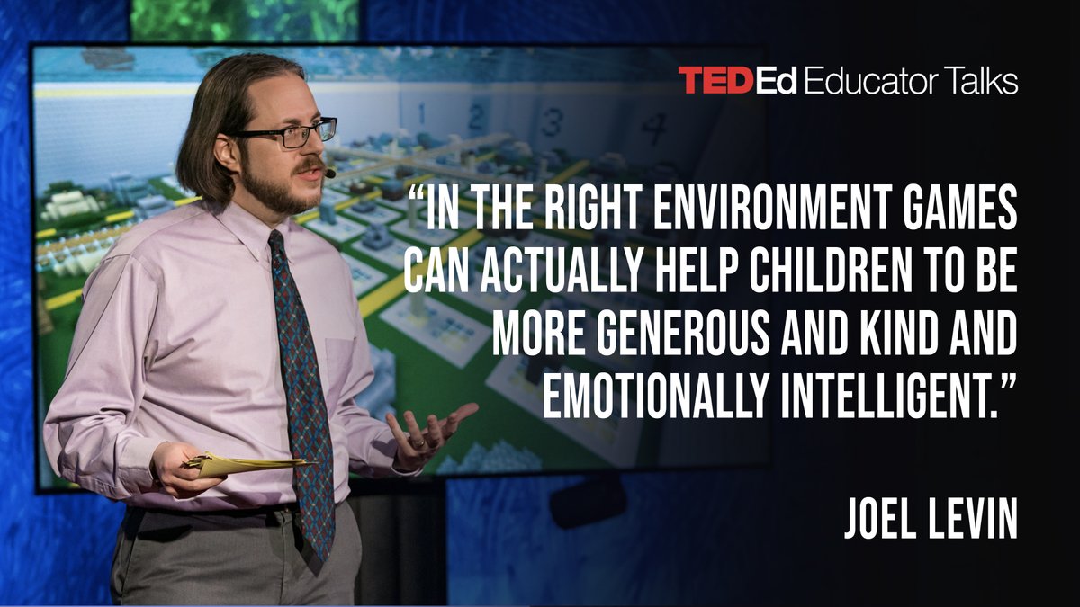 TED_ED's tweet photo. When video games are used alongside the context and curation provided by a teacher, they have the ability to foster an explosion of creativity and ingenuity. 

@GamerTeachr makes a convincing case for bringing video games into the classroom: https://t.co/0jKfPLvFHc https://t.co/3yFsWMU6D8