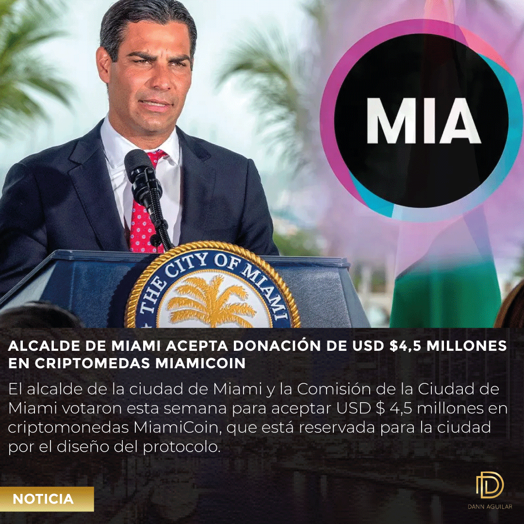 newscoins01's tweet photo. El alcalde Francis Suárez escribió en Twitter que los fondos se utilizarán para impactar directamente las vidas de los residentes de Miami. @FrancisSuarez
#BitwingsNews #MiamiCoin #cripto #miami #crypto #criptomonedas https://t.co/7kPSArwwpK