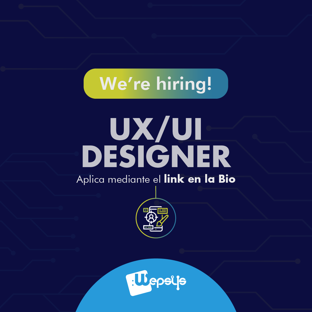 Wepsys's tweet photo. ¡Buscamos al UX/UI designer más creativo! 💪😎 Si tienes al menos un año de experiencia ¡Tenemos un espacio para ti! 🙌Aplica mediante el link  https://t.co/pBl9ULlKRJ
#UIUXDESIGNER #UX #UI #VacanteRD #DeveloperRD

#VacanteTIC #TrabajoRD #DevelopersRD #Wepsys #EmpleoTIC https://t.co/VO9nyjDxp0