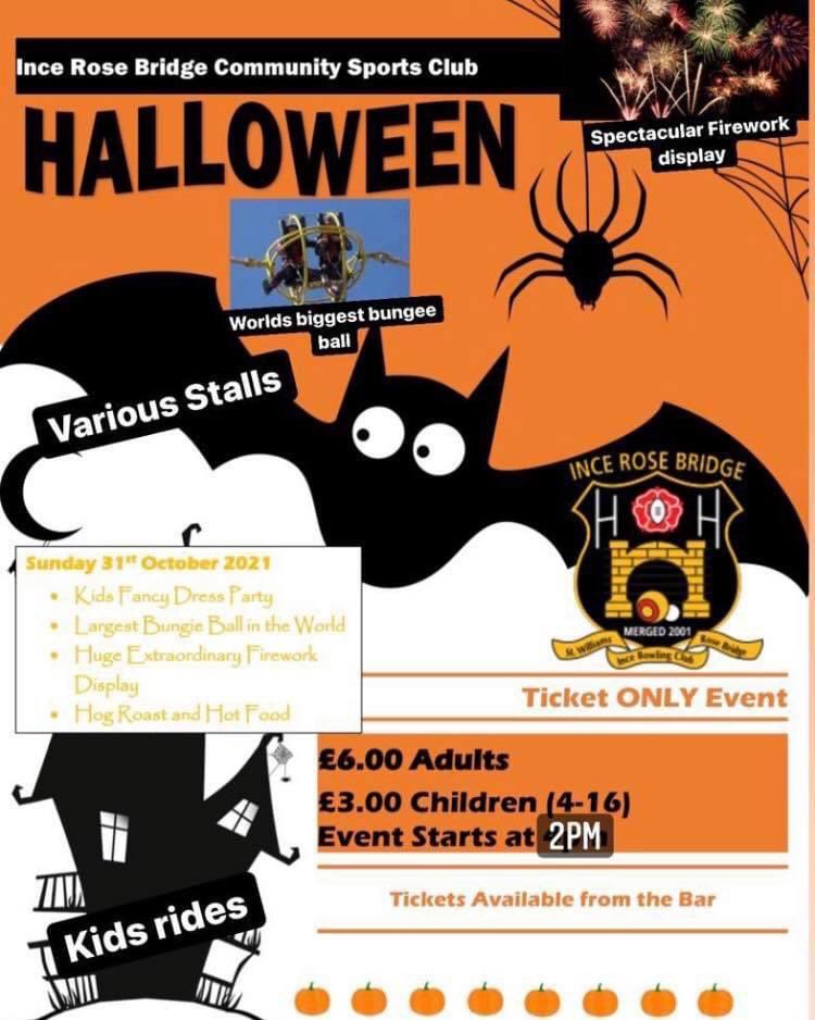 ‼️ just a little taster of what we will have goin on at #incerosebridge on Halloween 🎃 

🎟 tickets will be on sale soon but you can come down to the club we can take payment an contact details upfront an let you know when to collect yr tickets 🎟