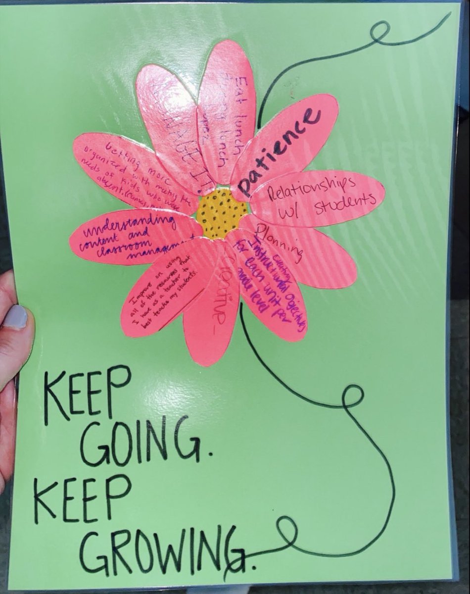 MrsWilliams_edu's tweet image. The MDJH Science department is focusing on growth, personally and professionally…. Our department growth flower is now hung in the storeroom… #visualreminders