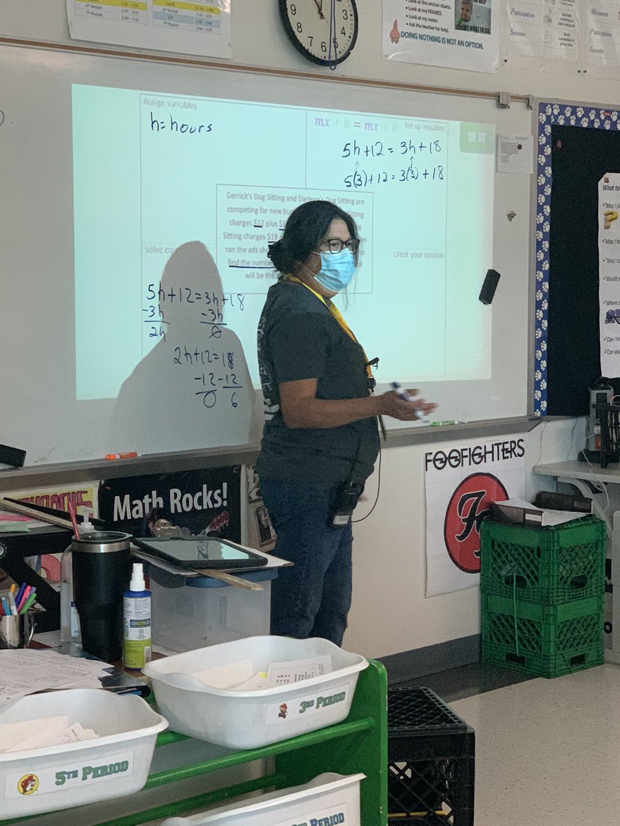mrjimenezmath's tweet photo. When your AP ,@MsMirandaCMS wants to teach a lesson in math, you let her. You can take the math teacher out of the classroom, but she is still a math teacher. #GD2BC https://t.co/E7sePT6BfC