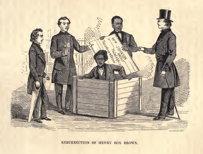 42Courses's tweet photo. Now that’s creative thinking! ✨

In 1849, enslaved American Henry Brown boxed himself up and mailed himself to a state where slavery was illegal. He left the box a free man. https://t.co/608UGsSYla