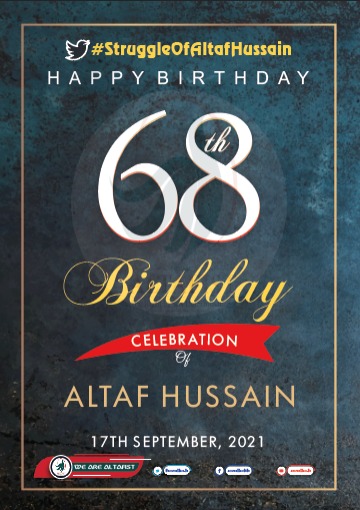 pakboys11's tweet photo. Happy birthday to Altaf hussain bhai  
Dear QeT Altaf Hussain bhai, I pray that you live thousands of years with your simplicity and beautiful smile. Many happy returns of the day, happy birthday!

#17SepDayOfLegend
#HBD_QET

#StruggleOfAltafHussain https://t.co/Q5c9ViMCrb
