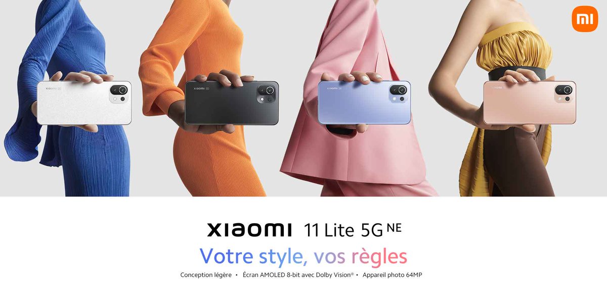 Vous donner plus de ce que vous aimez 🧡
Voici le nouveau membre de la série Lite, le Xiaomi 11 Lite 5G NE 🤩
Vous aussi presentez Xiaomi 11 Lite 5G NE dans Vogue grâce à notre campagne Tiktok : bit.ly/XiaomiNouveauT…