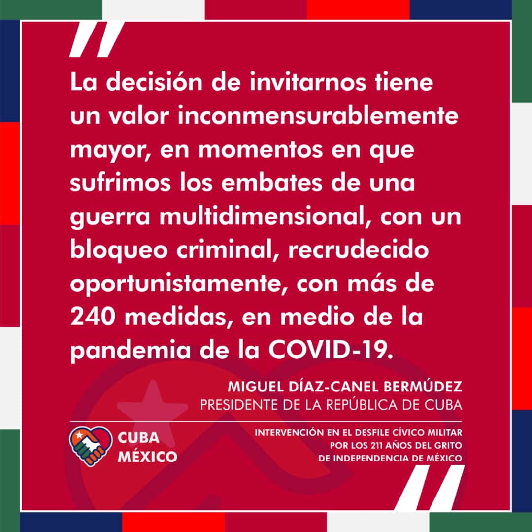 #YoSigoAMiPresidente 
#CubaEsBienvenida en #México