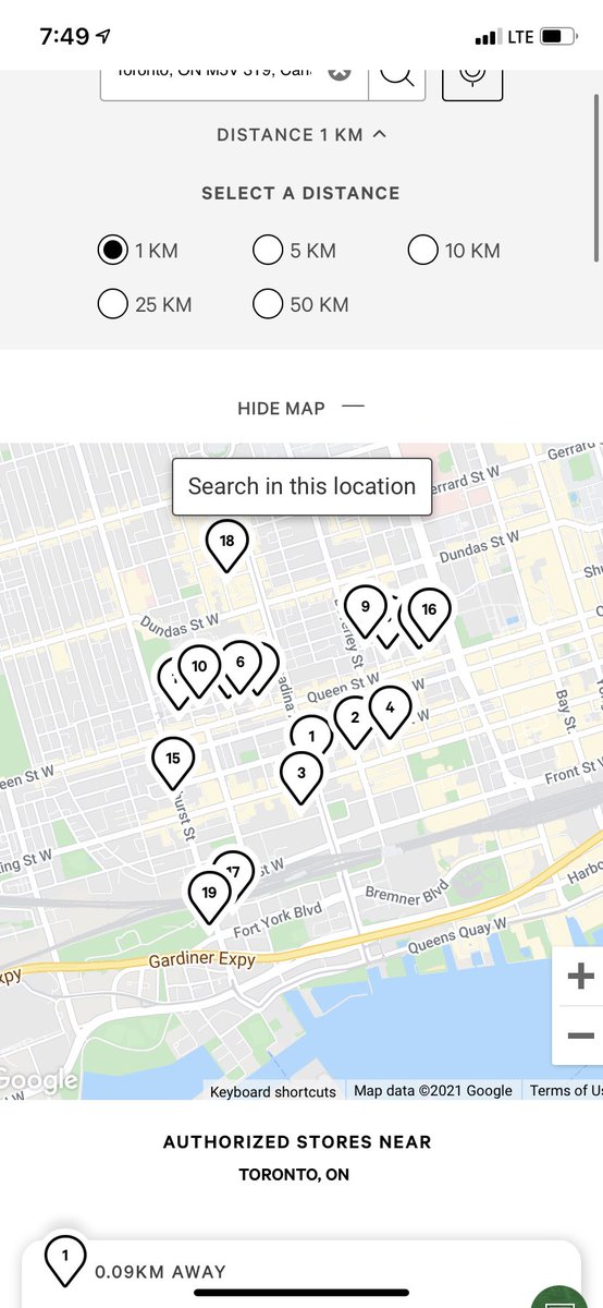 I have 18 cannabis stores within a 1km radius. Wild