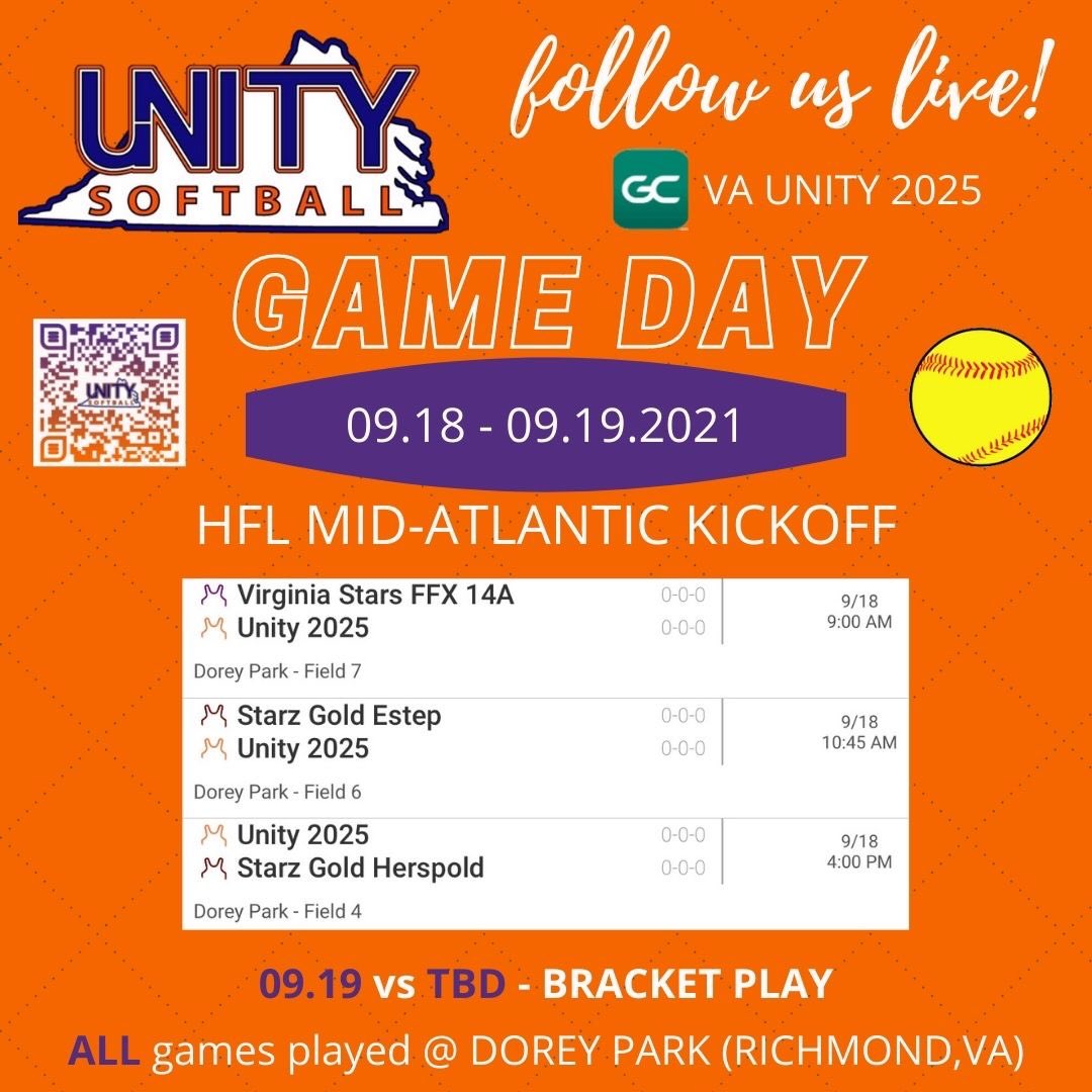 Unity_2025's tweet image. Looking forward to a great start to our fall season! Come out and watch us this weekend or see us live on team manager.@VAUnitySB