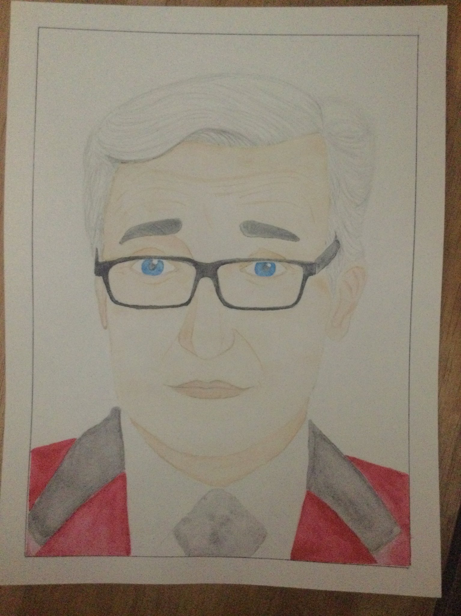 I decided to paint Paul Feig because it s his birthday (ik it s not that good ) but happy birthday!!!   