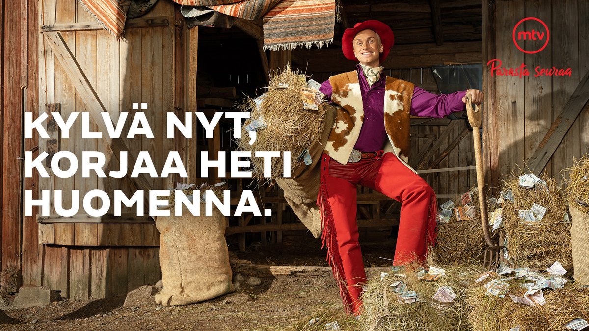 🤑 Tiesit varmaan jo, että #TotalTV on mitä erinomaisin mediaratkaisu pitkäjänteiseen brändinrakennukseen.
🤑 Mutta tiesitkö, että se tuo myös tutkitusti ylivoimaisesti eniten mainonnalla tuotettua lyhyen ajan lisämyyntiä? 
Aloita siis kasvukausi >>
mtvspotti.fi/kampanjat/para…