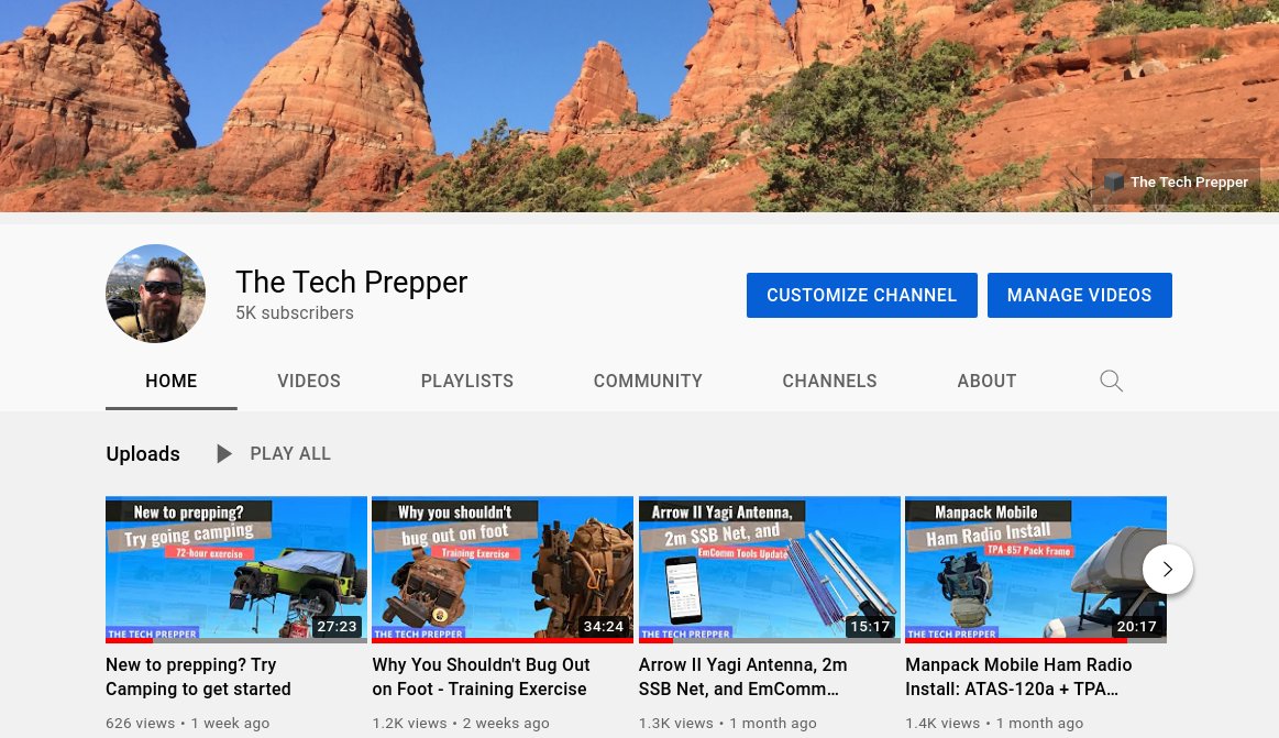 I want to thank everyone for their support of The Tech Prepper YouTube channel. I just hit 5K subscribers. I'll be announcing a giveaway on the next video as thank you. #thetechprepper #milestones