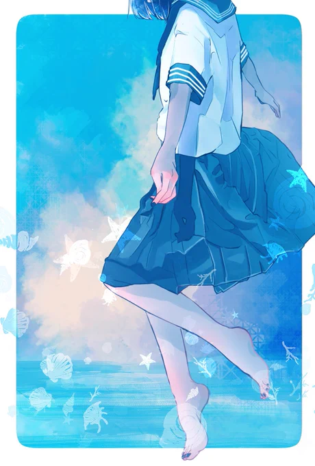 #貴方の世界観を詰め込んだ作品を見せてください
 #イラストを4枚貼ると秋風に乗って絵柄を好いてくれる人の元へ届くらしい 

届け〜✉️🍀💙 