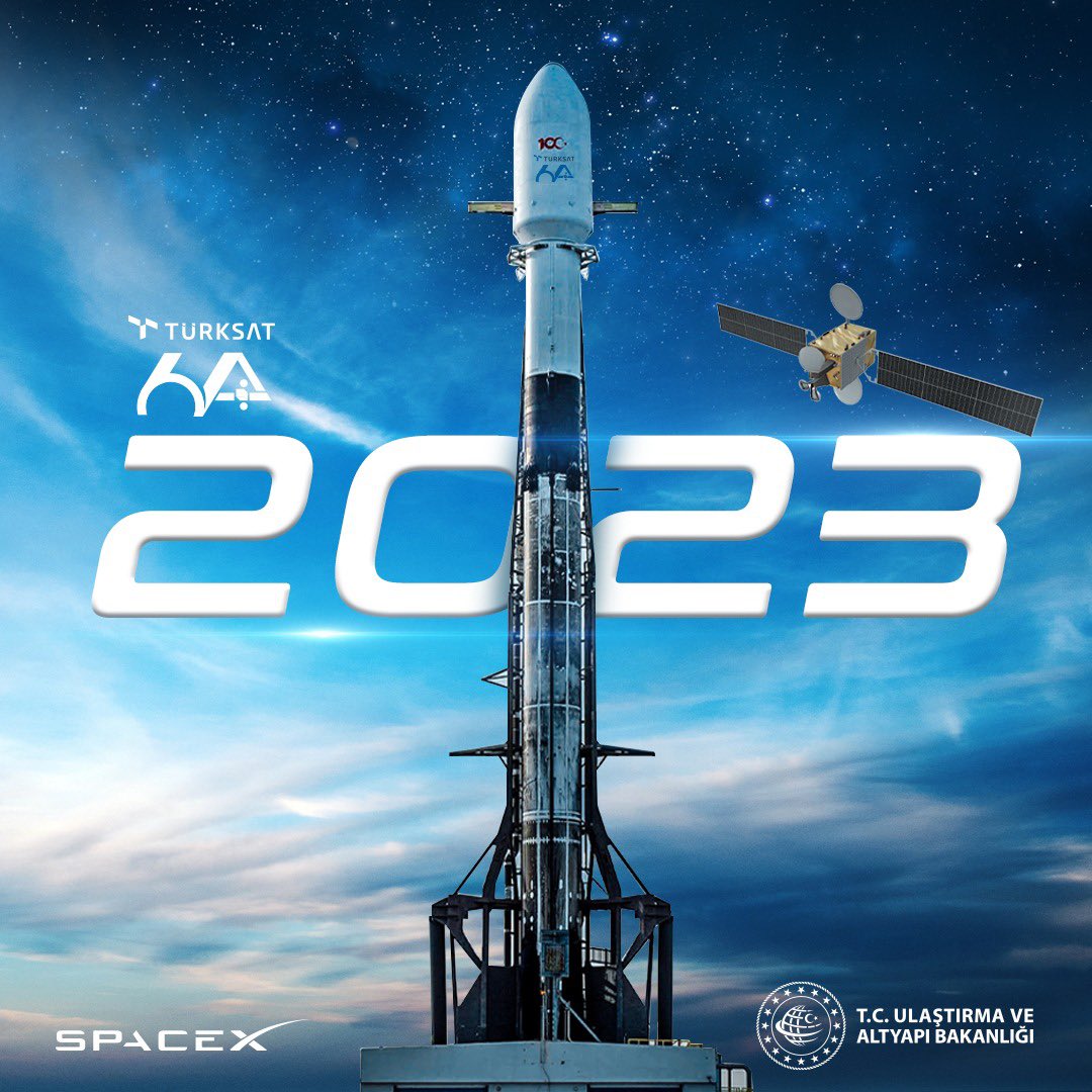 Cumhuriyet'in 100. Yılında
Cumhuriyet'in ilk Milli Haberleşme Uydusu

#Türksat6A, 2023’te @SpaceX iş birliği ile göklerde olacak!🚀