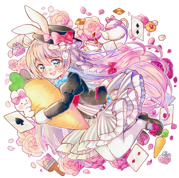 🐰🎩♥️
#オリジナル 