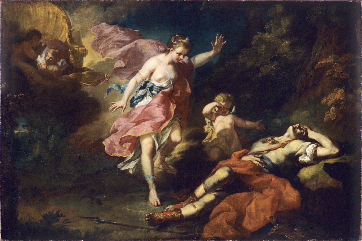Arteymas_'s tweet photo. Venus llorando la muerte de Adonis, 1753, Jean-Faur Courrège. https://t.co/3Vko11ns8L