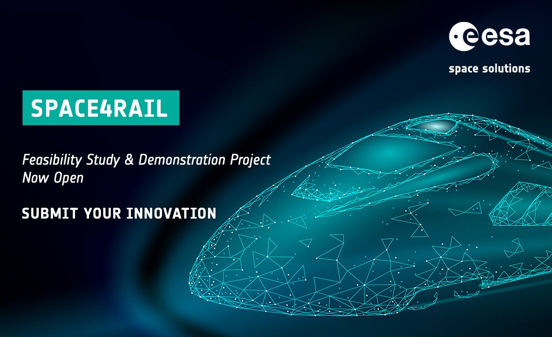 Space4Europe's tweet photo. Worldwide, #transport demand is growing at unprecedented rates 🚊

In parallel, CO2 emissions, #ClimateChange &amp; energy supply are some of the major challenges to be addressed at global scale 🌍

Is digitising #rail the answer?

Explore #Space4Rail ➡️https://t.co/ZiBumNJ3V2 https://t.co/JmmkCA9ji0