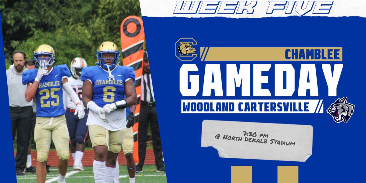 ChambleeFB's tweet photo. GAMEDAY! The Dawgs are back at the crib with it. Let’s turn North Dekalb all the way up tonight! 

Go Dawgs! 

#allworknoexcuses https://t.co/hxE3FNZva8