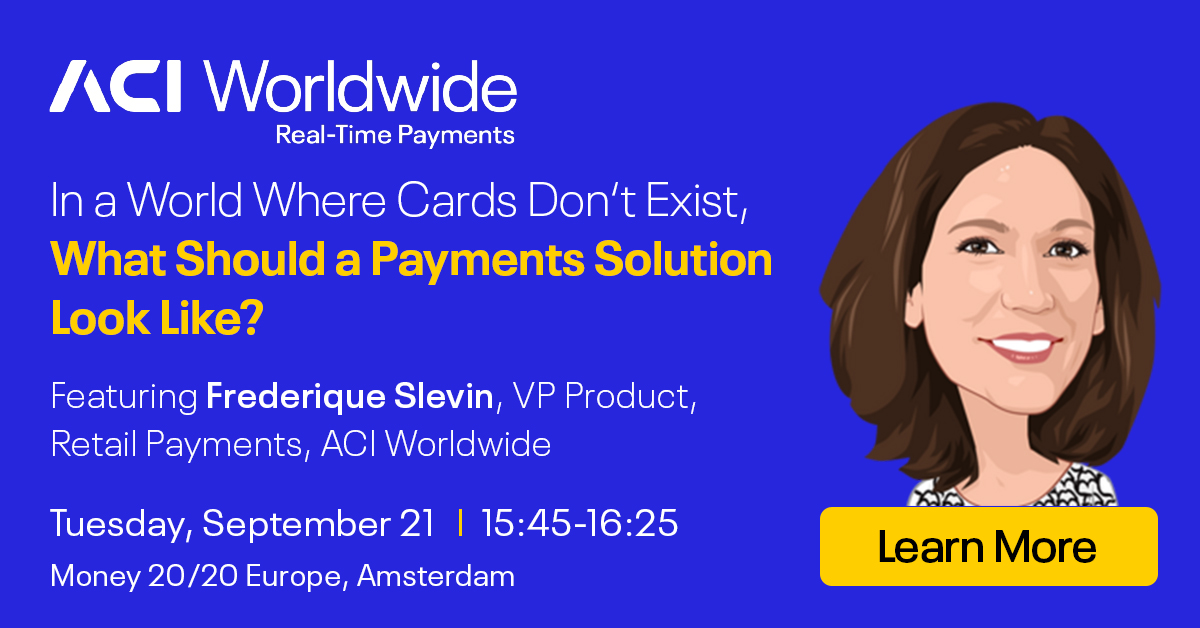 katrinb_PR's tweet photo. In a world where cards don't exist, what should a payment solution look like? ACI’s Frederique Slevin will discuss next week at the #M2020EU main stage! Join the debate #payments #fintech. To book a meeting with one of ACI’s payments
experts click here https://t.co/Wdq6xfCj7o https://t.co/O7rH3QyYJt