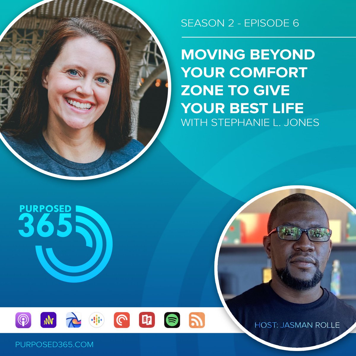 Here’s a new <a href="/purposed365/">Purposed 365</a> interview with my friend best-selling  and award-winning author &amp; TEDx speaker <a href="/Giving_Gal/">Stephanie L. Jones</a> 

Stephanie has been a blessing in my life helping me to stay on track with my goals and consistently challenging me to give my best! purposed365.com/podcast