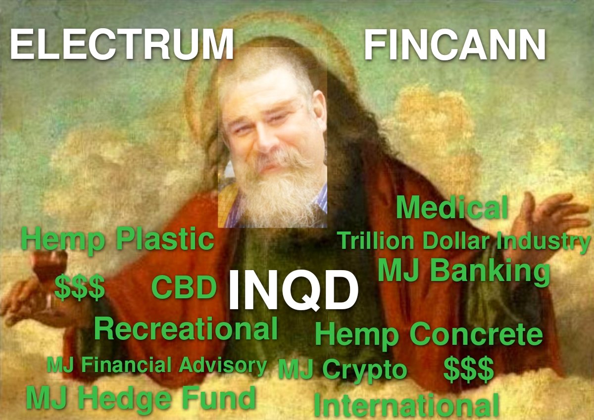 $Inqd my first, my last, my everything. @lesliebocskor has a vision, and that vision is clear. He knows the future catalyst of MJ and the potential of a trillion dollar market. In Leslie we Trust

$cgc $tlry $suti $wldf $cron $hexo $sndl #marijuana #wallstreetbets https://t.co/7zaHZuOjKE