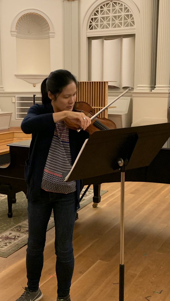 1st session for our new project: a recording of brand-new psalm-inspired violin works w/ a global group of Christian and Jewish musicians. Today; Yonah Zur + Sarita Kwok recording music by Ivan Moody, Joelle Wallach, Jee Seo, Tatev Amiryan, Joseph Jones + Judith Lang Zaimont.