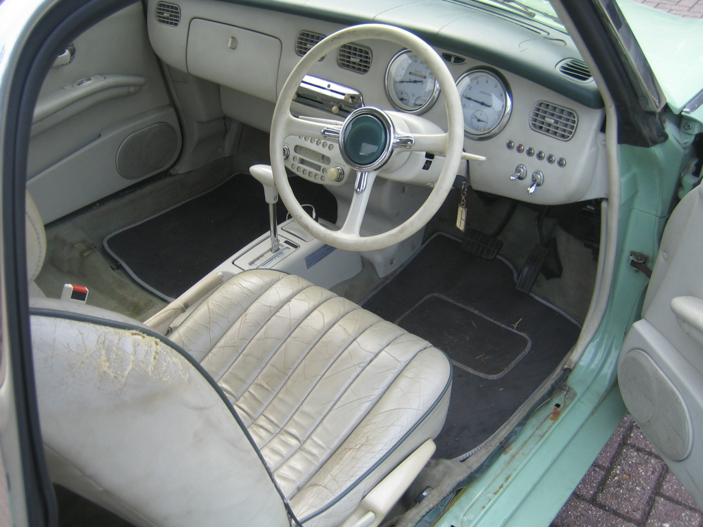 Autoaktief's tweet image. Nissan Figaro uit 1991, diverse werkzaamheden uitgevoerd. Ook vragen over uw oudere Nissan, bel of mail ons.