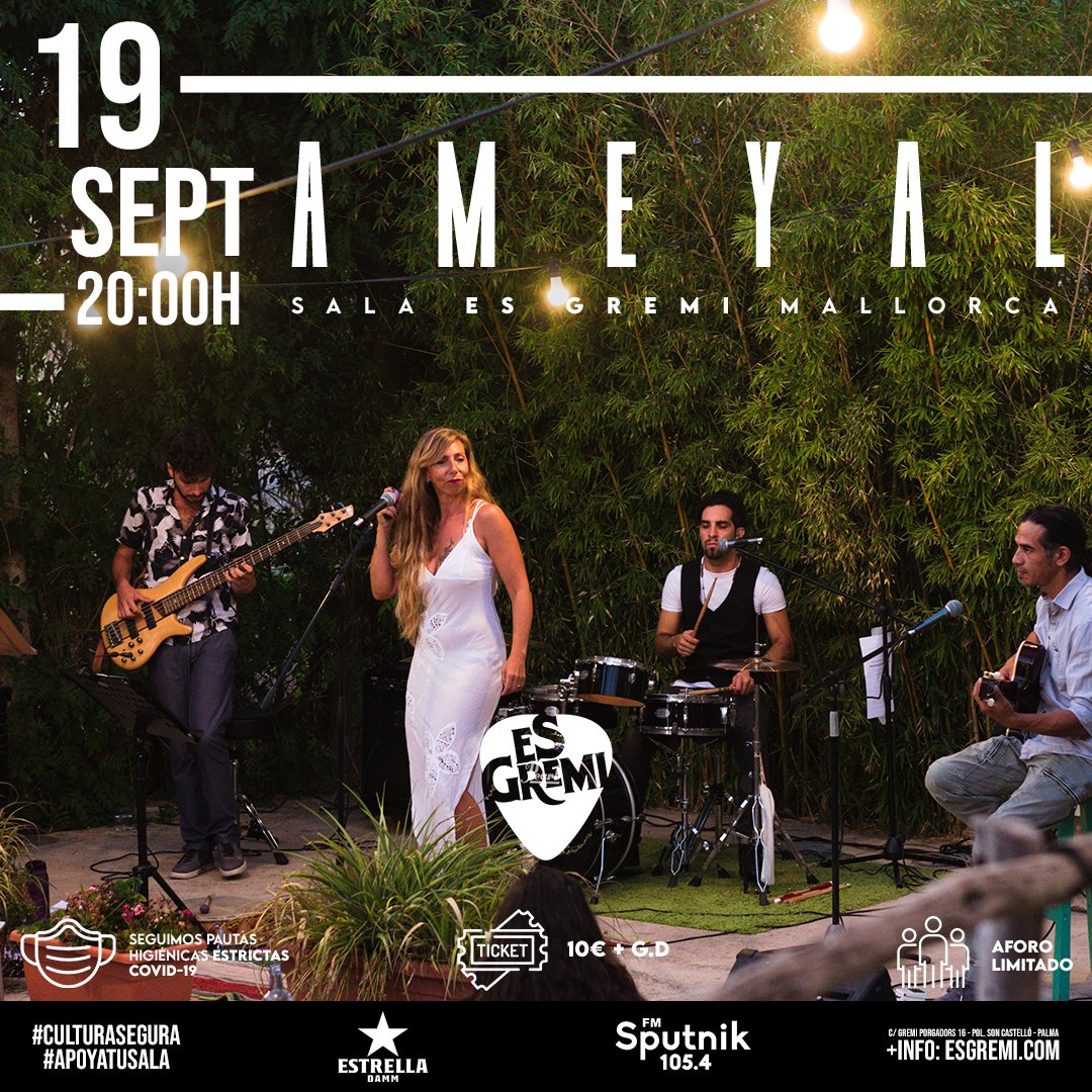 esgremi's tweet photo. Este fin de semana en #esgremi:

🔺 Viernes @RottenKings1   a partir de las 21h
🔺 Sábado  a Rockero  + Seismo  a las 21h
🔺 Domingo Ameyal a las 20h

#culturasegura #esgremi #masquemusica #conciertos #mallorca #apoyatusala #apoyatuartistalocal #ApoyaTuBandaLocal https://t.co/YZWRZbzm7D