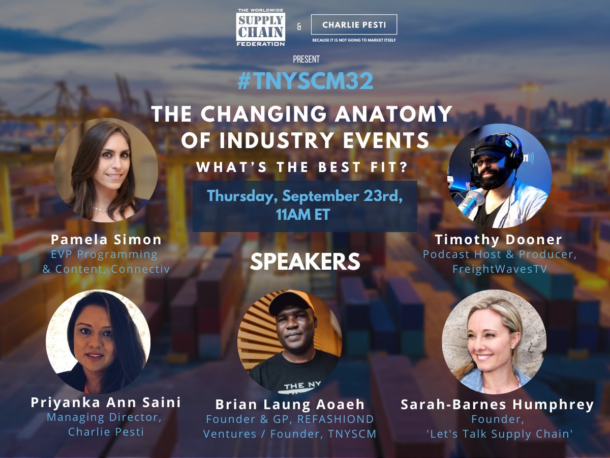 brianlaungaoaeh's tweet photo. So, on Thursday, September 23 we'll be hosting #TNYSCM32. You should join us. It's free.

It's gonna be the only chance most of you will ever get to speak with the supply chain celebrities,  @TimothyDooner and @bevictoryus. 

Signup @meetup here: https://t.co/335n5L7Gkm https://t.co/v43az9JQR5