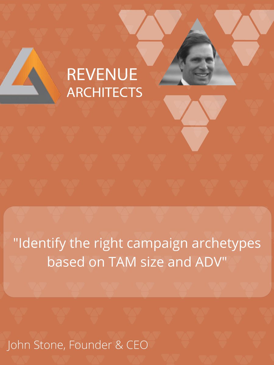 revenuearch's tweet photo. How do you identify which strategies to use to access your target addressable market (TAM)?  #inbound, #outbound #ABM ?

A #RevenueArchitecture Go-to-Market Best Practice: Use a 2x2 to quantify your total addressable market (TAM) on one axis and average deal value (#ADV or #LTV) https://t.co/SlmHbSgCnF