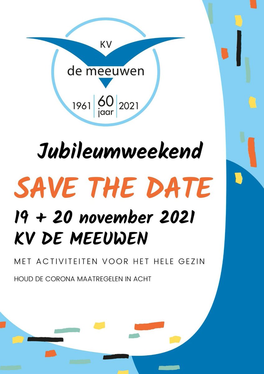 SAVE THE DATE 19+20 NOV JUBILEUMWEEKEND 🎉